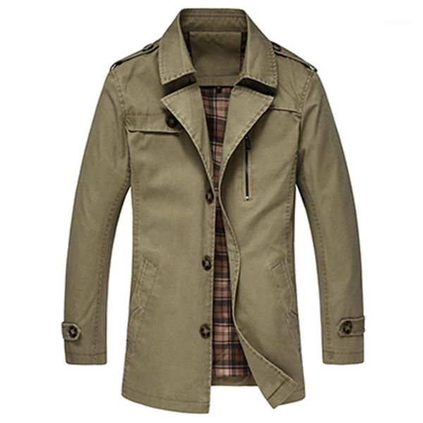 2020 trench coat men autumn style single breasted trench coat cloth long mens jacket1, Tan;black
2020 trench coat men autumn style single breasted trench coat cloth long mens jacket1, Tan;black