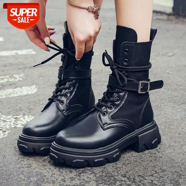 lucyever punk style motorcycle boots women 2020 fashion buckle chunky mid calf boots woman waterproof pu leather platform shoes #gv05, Black
lucyever punk style motorcycle boots women 2020 fashion buckle chunky mid calf boots woman waterproof pu leather platform shoes #gv05, Black