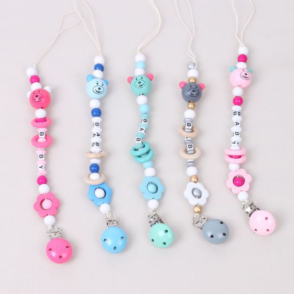 cartoon baby clip chain holder wood beaded pacifier soother holder clip nipple teether dummy strap chain b3656
cartoon baby clip chain holder wood beaded pacifier soother holder clip nipple teether dummy strap chain b3656