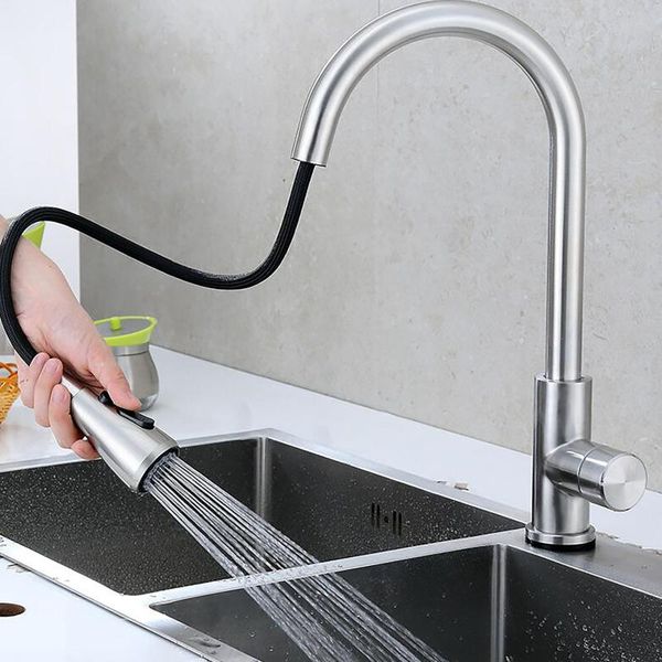 304 stainless steel pull to touch and cold faucet pull nozzle kitchen faucet single hole out spout kitchen sink mixer
304 stainless steel pull to touch and cold faucet pull nozzle kitchen faucet single hole out spout kitchen sink mixer