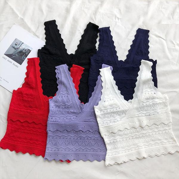 summer womens deep v neck knitting hollow out camis girl knitted chic tank crop sleeveless t shirts for female, White
summer womens deep v neck knitting hollow out camis girl knitted chic tank crop sleeveless t shirts for female, White