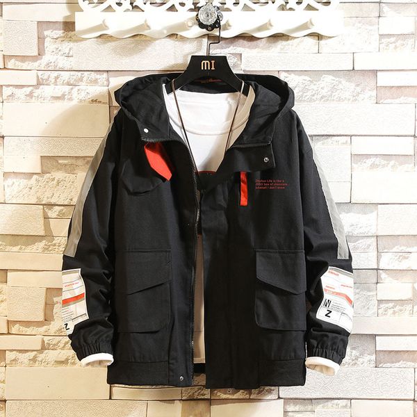 men's bomber jacket streetwear coat windbreaker colorblock fashion sportswear casual jackets mens hip hop street hooded jacket pj26, Black;brown
men's bomber jacket streetwear coat windbreaker colorblock fashion sportswear casual jackets mens hip hop street hooded jacket pj26, Black;brown