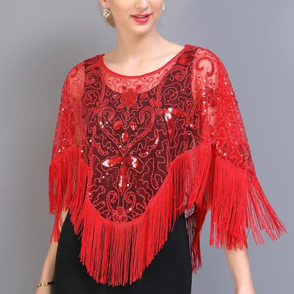 scarves vintage evening cape 1920s flapper dress accessories shawls wraps poncho sequin beaded fringe cover up, Blue;gray
scarves vintage evening cape 1920s flapper dress accessories shawls wraps poncho sequin beaded fringe cover up, Blue;gray