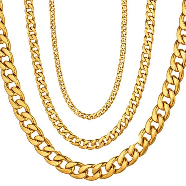 chains men's 3/7/12mm stainless steel gold miami cuban link necklace long male hip hop jewelry chain wholesale drop, Silver
chains men's 3/7/12mm stainless steel gold miami cuban link necklace long male hip hop jewelry chain wholesale drop, Silver
