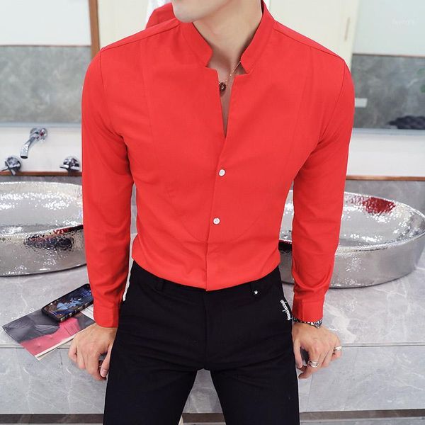 2020 new autumn fashion brand men clothes slim fit men long sleeve shirt dress work party shirt social plus size -5xl1, White;black
2020 new autumn fashion brand men clothes slim fit men long sleeve shirt dress work party shirt social plus size -5xl1, White;black