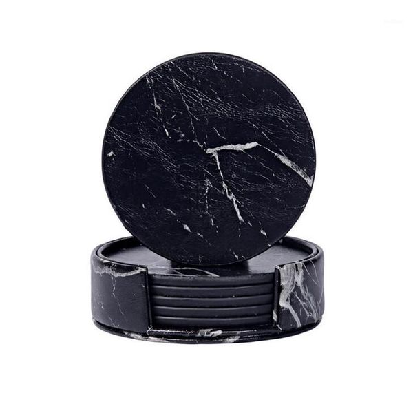 6pcs pu leather marble set creative drink coffee cup mat pad dining table placemats black white chic decoration1
6pcs pu leather marble set creative drink coffee cup mat pad dining table placemats black white chic decoration1