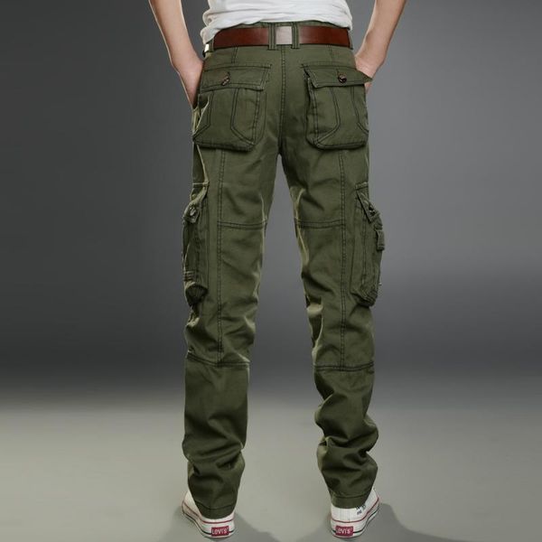 brand men cargo pants army green multi pockets combat casual cotton loose straight trousers tactical pants, Black
brand men cargo pants army green multi pockets combat casual cotton loose straight trousers tactical pants, Black