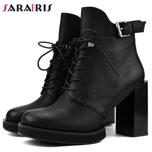 sarairis new fashion buckle female ankle boots zip cross tied round toe square high heels boots women 2020 autumn shoes woman, Black
sarairis new fashion buckle female ankle boots zip cross tied round toe square high heels boots women 2020 autumn shoes woman, Black