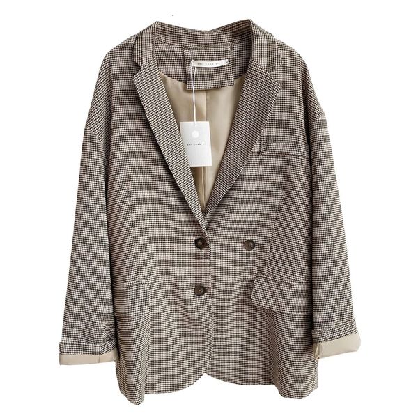 hlbcbg office ladies notched collar plaid women blazer double breasted autumn jacket 2020 casual pockets female suits coat lb2w, White;black
hlbcbg office ladies notched collar plaid women blazer double breasted autumn jacket 2020 casual pockets female suits coat lb2w, White;black