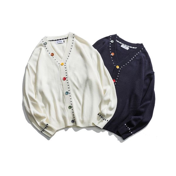 2021 east gate lovers fall male sweater oversize hong kong style v-neck new oz5z, White;black
2021 east gate lovers fall male sweater oversize hong kong style v-neck new oz5z, White;black