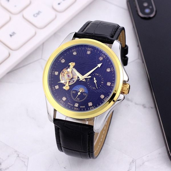 2021 large flywheel five stitches automatic mechanical watch fashion watches mens sport omg wristwatches leather belt, Slivery;brown
2021 large flywheel five stitches automatic mechanical watch fashion watches mens sport omg wristwatches leather belt, Slivery;brown