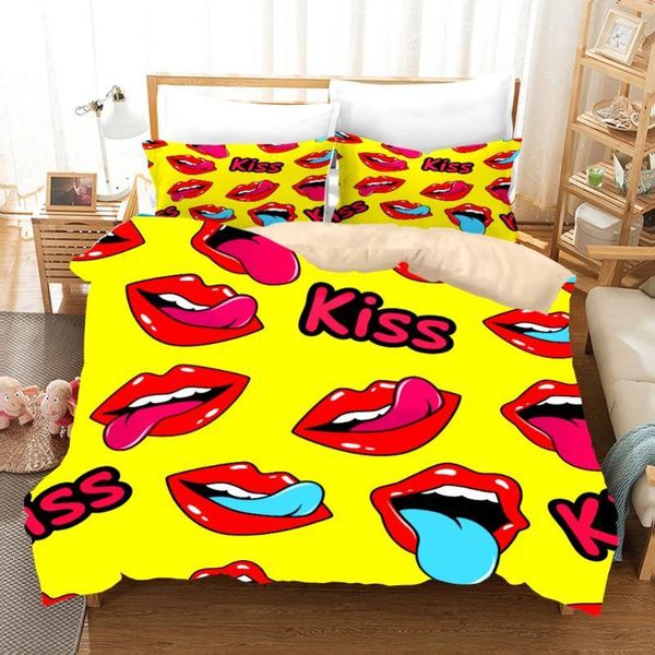 3d kiss red lips print bedding set 2/3pcs microfiber bedspread room bedding sets pillowcase twin king size modern bed sets1
3d kiss red lips print bedding set 2/3pcs microfiber bedspread room bedding sets pillowcase twin king size modern bed sets1