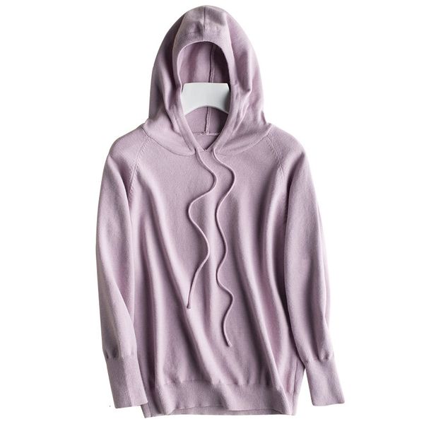 2021 new autumn and winter casual fashion cashmere sleeve women's knitted sweater with a hood evel, White;black
2021 new autumn and winter casual fashion cashmere sleeve women's knitted sweater with a hood evel, White;black
