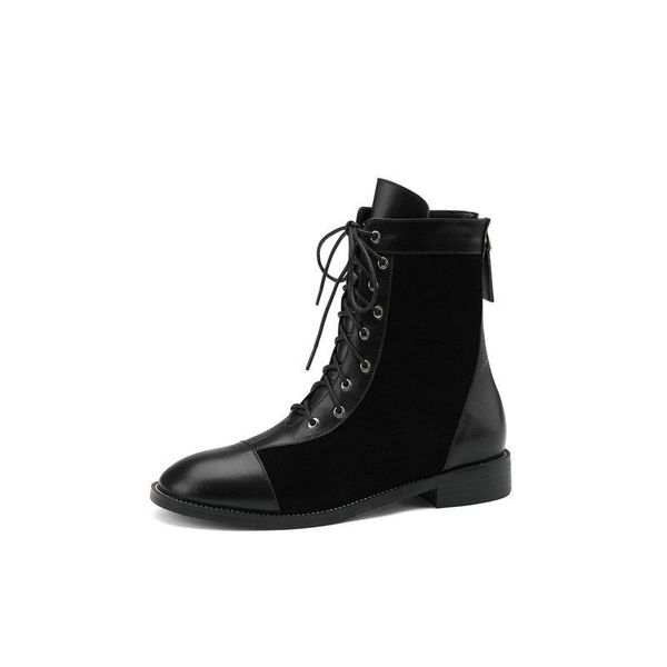 new women ankle boots genuine leather autumn winter warm high heels shoes woman office lady elegant round toe quality shoes, Black
new women ankle boots genuine leather autumn winter warm high heels shoes woman office lady elegant round toe quality shoes, Black