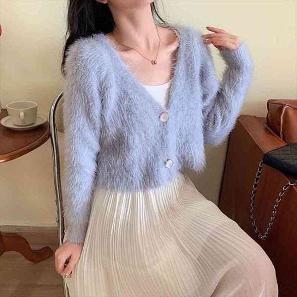 autumn winter female cardigan loose streetwear solid sweater coat cute v neck black cardigan y2k women jacket for women clothing, White;black
autumn winter female cardigan loose streetwear solid sweater coat cute v neck black cardigan y2k women jacket for women clothing, White;black