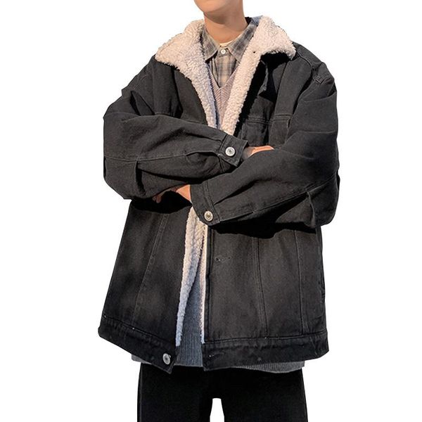 autumn winter men's lamnswool lining loose coat warm turn-down collar casual outwear parkas l2, Black
autumn winter men's lamnswool lining loose coat warm turn-down collar casual outwear parkas l2, Black