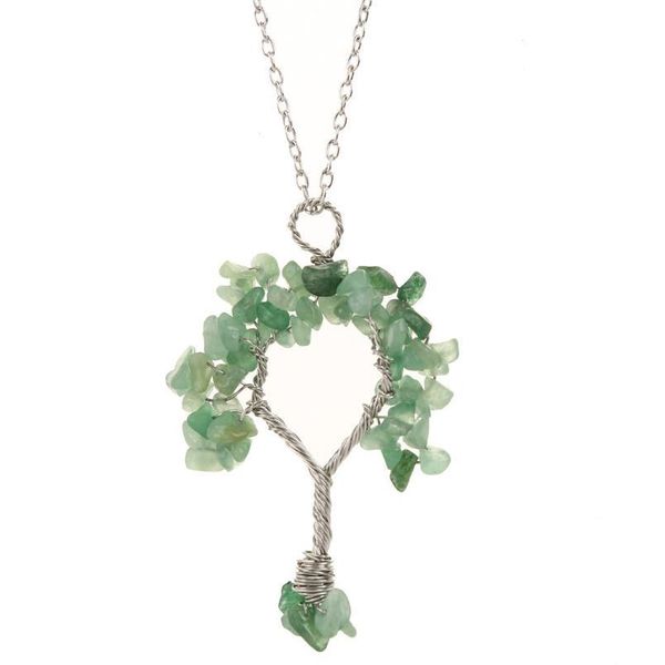 fashion tree of life quartz necklaces pendants natural stone crystal pendant necklace for women diy jewelry gifts drop qylqsm, Black 
fashion tree of life quartz necklaces pendants natural stone crystal pendant necklace for women diy jewelry gifts drop qylqsm, Black