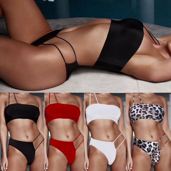 women's strappy fashion two piece beach bikini bra swimsuit bathing 2pcs set swimwear, White;black
women's strappy fashion two piece beach bikini bra swimsuit bathing 2pcs set swimwear, White;black