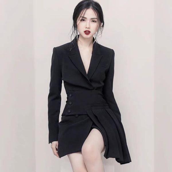 two piece dress suit female korean style royal sister fashion fried street foreign high end famous lady set autumn, White
two piece dress suit female korean style royal sister fashion fried street foreign high end famous lady set autumn, White