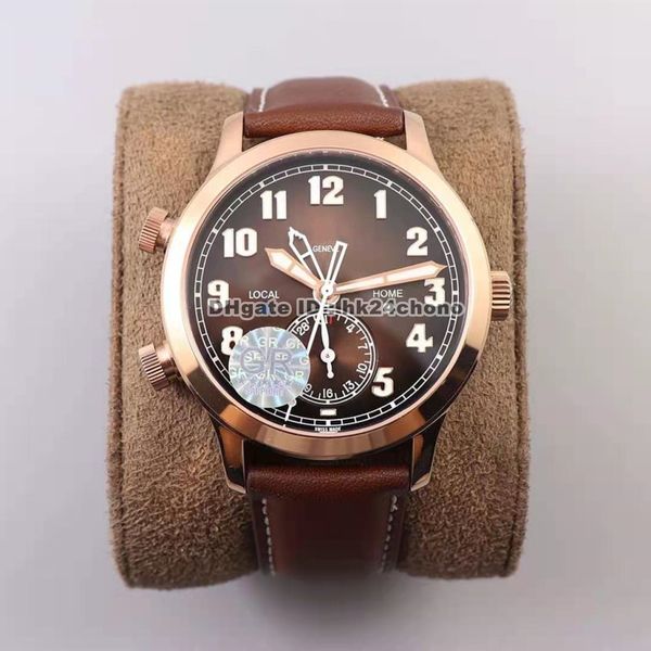 gr 42mm rose gold calatrava pilot travel time complications cal.324 s c automatic mens watch 5524r-001 blue dial leather strap gents watches, Slivery;brown
gr 42mm rose gold calatrava pilot travel time complications cal.324 s c automatic mens watch 5524r-001 blue dial leather strap gents watches, Slivery;brown