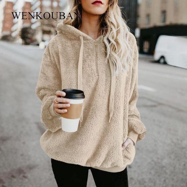 women fleece hoodies 2020 autumn winter sweatshirts hoodies warm female pullovers hooded zipper pocket fur coat sudadera mujer, Black
women fleece hoodies 2020 autumn winter sweatshirts hoodies warm female pullovers hooded zipper pocket fur coat sudadera mujer, Black