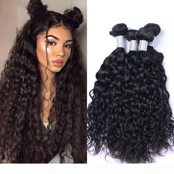 brazilian hair bundles water wave human hair weave natural color 4 bundles wet and wavy hair extensions, Black
brazilian hair bundles water wave human hair weave natural color 4 bundles wet and wavy hair extensions, Black