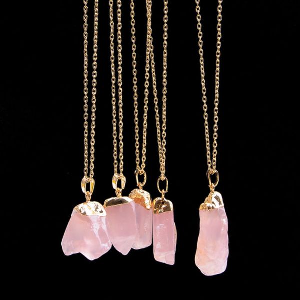 irregular natural crystal stone gold plated handmade pendant necklaces for men women party club jewelry with chain, Silver
irregular natural crystal stone gold plated handmade pendant necklaces for men women party club jewelry with chain, Silver