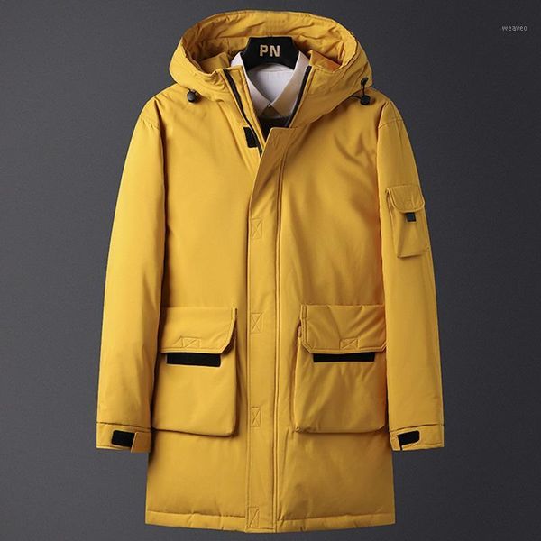 men's winter long down jacket men 2020 solid fashion hooded warm loose jackets coat yellow soft shell solid casual jacket men1, Black
men's winter long down jacket men 2020 solid fashion hooded warm loose jackets coat yellow soft shell solid casual jacket men1, Black