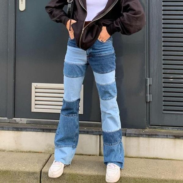 straight straights brim baggy high waist boyfriend mother anguished jeans streetwear 2021 women's pants p2086 99pl, Black;white
straight straights brim baggy high waist boyfriend mother anguished jeans streetwear 2021 women's pants p2086 99pl, Black;white