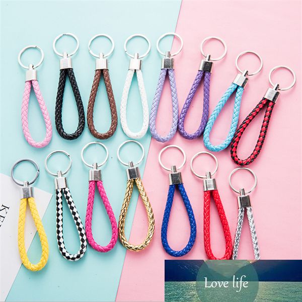 fashion handmade leather rope keychain car key ring key chain bag pendant accessories, Silver
fashion handmade leather rope keychain car key ring key chain bag pendant accessories, Silver