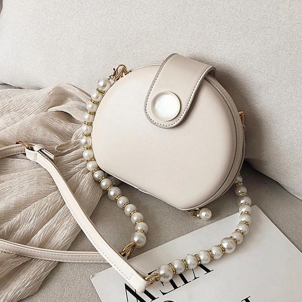 cross body elegant female round bag 2021 summer quality pu leather women's designer handbag pearl chain shoulder messenger purses
cross body elegant female round bag 2021 summer quality pu leather women's designer handbag pearl chain shoulder messenger purses