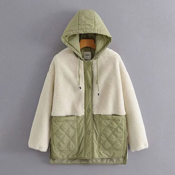 new american wind outfit loose joker splicing fleece lambs wool cotton-padded jacket, 2021 autumn and winter ysmz, Black
new american wind outfit loose joker splicing fleece lambs wool cotton-padded jacket, 2021 autumn and winter ysmz, Black