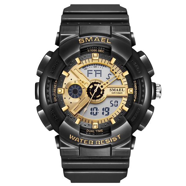 new smael fashion ins style quartz ditigal mens watch high school student lovers gents watches gold dial black resin sport a04b7, Slivery;brown
new smael fashion ins style quartz ditigal mens watch high school student lovers gents watches gold dial black resin sport a04b7, Slivery;brown