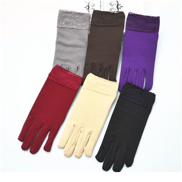 women velvet lace embroidery elasticity cycling windproof glove touch screen finger mitten gloves winter warm drivin sqcpif, Black
women velvet lace embroidery elasticity cycling windproof glove touch screen finger mitten gloves winter warm drivin sqcpif, Black