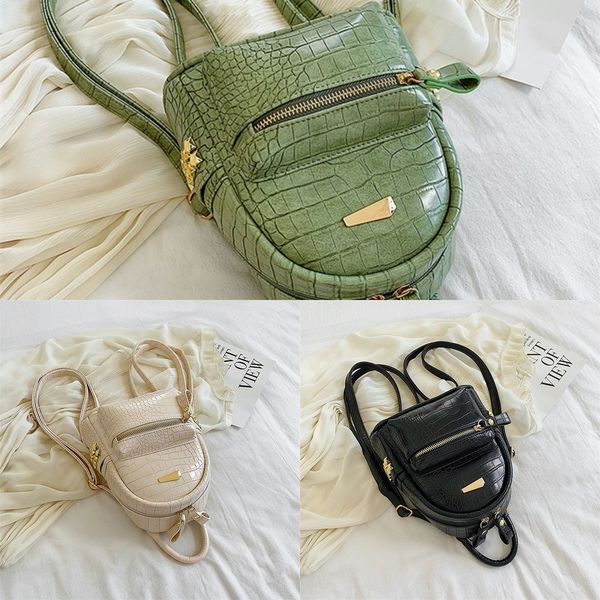 women's mini korean style bag backpack crocodile pattern soft leather small bag 2020 new fashion casual rivet small backpack for women
women's mini korean style bag backpack crocodile pattern soft leather small bag 2020 new fashion casual rivet small backpack for women