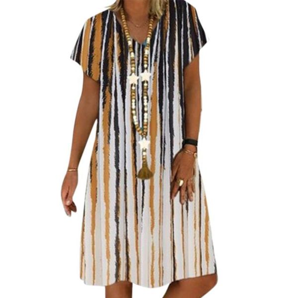 v neck dress big size clothing summer new striped floral printed dresses short sleeve a-line loose vestidos 5xl, Black;gray
v neck dress big size clothing summer new striped floral printed dresses short sleeve a-line loose vestidos 5xl, Black;gray