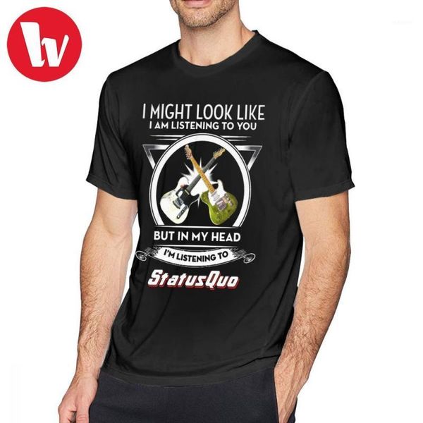 men's t-shirts status quo t shirt i might look like m listening to you t-shirt short sleeves oversized tee man cute tshirt1, White;black
men's t-shirts status quo t shirt i might look like m listening to you t-shirt short sleeves oversized tee man cute tshirt1, White;black