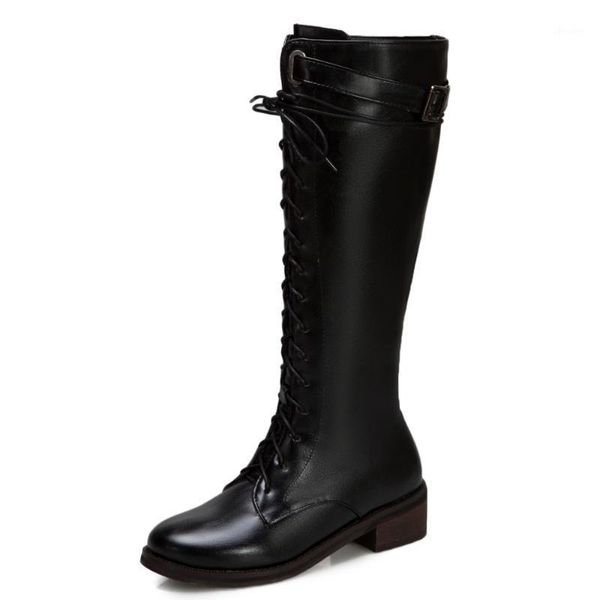 round toe low-heel cross-lace knee-length boots 2020 side zipper brown short plush autumn and winter women's boots1, Black
round toe low-heel cross-lace knee-length boots 2020 side zipper brown short plush autumn and winter women's boots1, Black