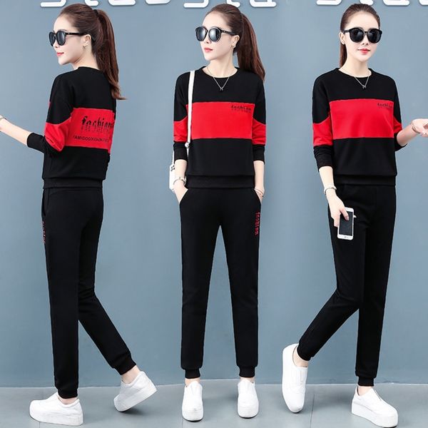 wdz8a casual suit women's large and autumn sportswear two piece set pullover korean new round neck spring sweater loose and pullover wo, Gray
wdz8a casual suit women's large and autumn sportswear two piece set pullover korean new round neck spring sweater loose and pullover wo, Gray