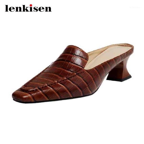 lenkisen european style high fashion modern cozy gingham square toe high strange heel mules slip on beauty lady women pumps l961, Black
lenkisen european style high fashion modern cozy gingham square toe high strange heel mules slip on beauty lady women pumps l961, Black