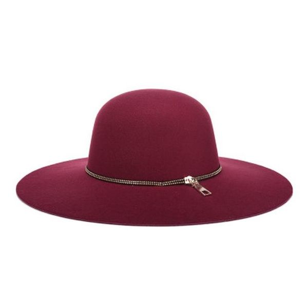 2017 new winter wool fedora vintage black wine red ladies wide brim felt bowler party church hats for women bbyfap alice_bag, Black;white
2017 new winter wool fedora vintage black wine red ladies wide brim felt bowler party church hats for women bbyfap alice_bag, Black;white
