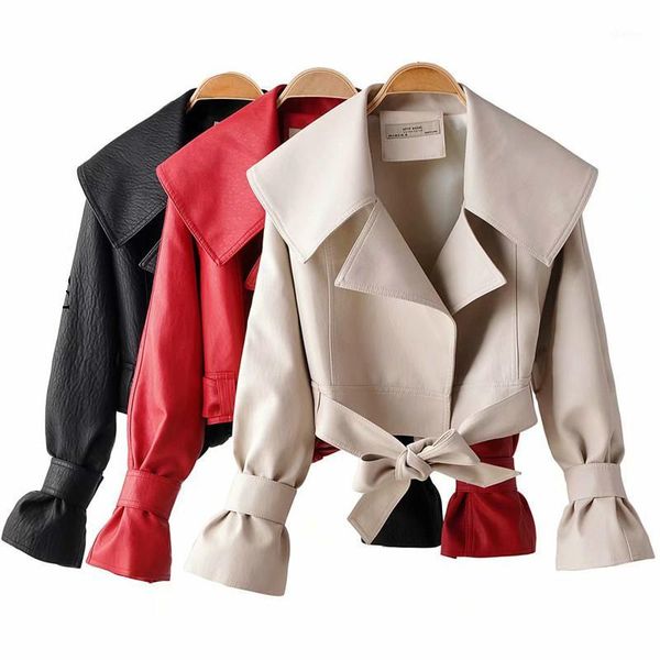 women's leather & faux black red jacket women biker long sleeve short coat streetwear pu outwear fall winter1
women's leather & faux black red jacket women biker long sleeve short coat streetwear pu outwear fall winter1
