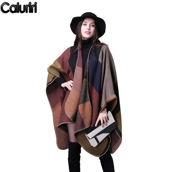 scarves caluriri women shawl imitation cashmere european and american national style split thick winter scarf wrap poncho capes, Blue;gray
scarves caluriri women shawl imitation cashmere european and american national style split thick winter scarf wrap poncho capes, Blue;gray