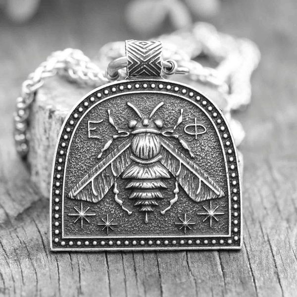 medieval bee necklace roman style mens diligenc bumble bee jewelry gift for dad dropship, Silver
medieval bee necklace roman style mens diligenc bumble bee jewelry gift for dad dropship, Silver