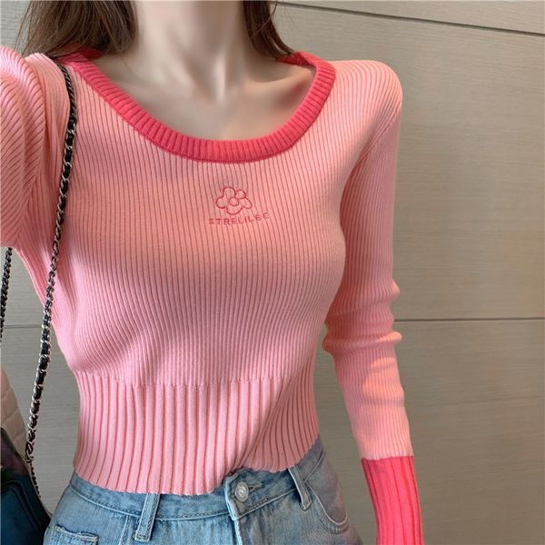 2021 new knitted shirt autumn and winter pink long temper short jacket thin sweater inside women's nightgown hfw9, White;black
2021 new knitted shirt autumn and winter pink long temper short jacket thin sweater inside women's nightgown hfw9, White;black