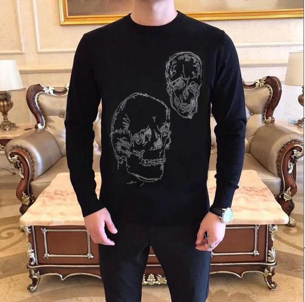 fashion pullover sweaters young man winter drill sweater 2022 sweater warm outer wear high quality, White;black
fashion pullover sweaters young man winter drill sweater 2022 sweater warm outer wear high quality, White;black