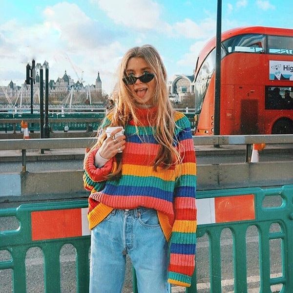 fitshinling winter turtlenecks sweaters for women rainbow stripes fashion pullover female knitted jumper lady's sweater y200910, White;black
fitshinling winter turtlenecks sweaters for women rainbow stripes fashion pullover female knitted jumper lady's sweater y200910, White;black
