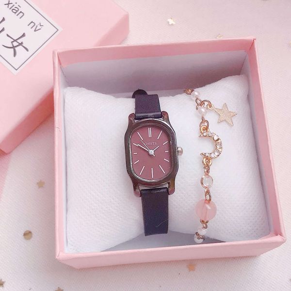 french minority versatile women's square small strap mori white watch belt simple temperament, Slivery;brown
french minority versatile women's square small strap mori white watch belt simple temperament, Slivery;brown