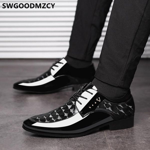 dress shoes formal men classic italian brand brown oxford for coiffeur luxury designer office weddin, Black