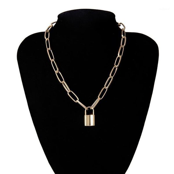 1pc punk lock pendant necklaces for men women gold silver color padlock ladies chain necklace charms punk jewelry gifts1, Golden;silver
1pc punk lock pendant necklaces for men women gold silver color padlock ladies chain necklace charms punk jewelry gifts1, Golden;silver